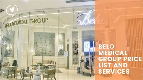 belo medical group price list 2019